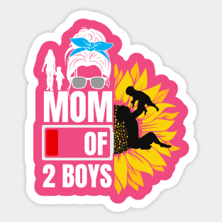 Super Mom of Boys- Powered by Love and Energy Sticker